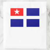 crete regio vlag griekenland symbool rechthoekige sticker (Tas)