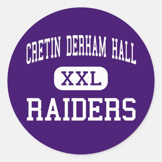 Cretin Derham Hall - Raiders - High - Saint Paul Ronde Sticker (Voorkant)
