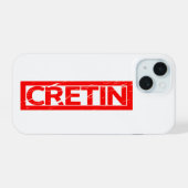 Cretin Stamp iPhone 15 Case (Achterkant horizontaal)