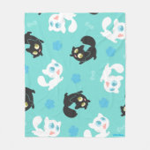 Créu & Petita Cuddle Blanket (aqua) Fleece Deken (Voorkant)