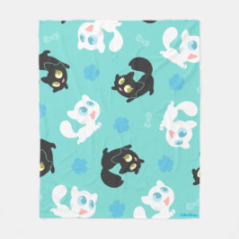 Créu & Petita Cuddle Blanket (aqua) Fleece Deken