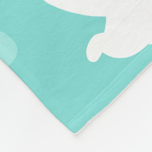 Créu & Petita Cuddle Blanket (aqua) Fleece Deken (Hoek)