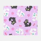 Créu & Petita Cuddle Blanket (roze) Fleece Deken (Voorkant (Horizontaal))