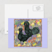 Crevecoeurs en bloemen briefkaart (Voorkant / Achterkant)