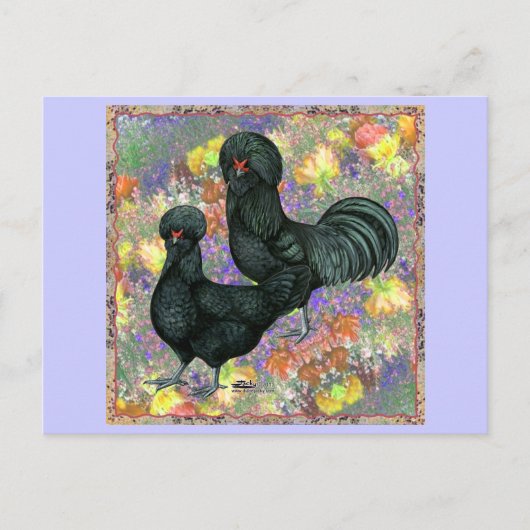 Crevecoeurs en bloemen briefkaart (Voorkant)