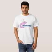 Crevette French Cute Shrimp Cartoon T-shirt (Voorkant volledig)