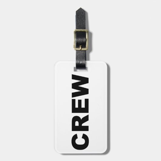 CREW BAGAGELABEL (Voorkant verticaal)