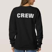 Crew Bulk Budget Moderne Sjabloon Voeg Logo vrouwe Trui (Achterkant)