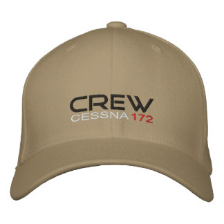 crew cessna 172 geborduurde pet