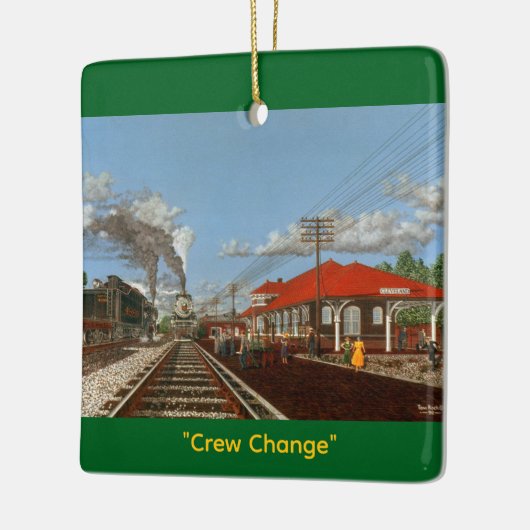 "Crew Change" by Tom Rock Ceramic Ornament (Links)