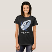 Crew Dragon Spacecraft Rocket Ship T-shirt (Voorkant volledig)