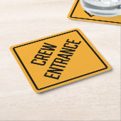 Crew Entrance Paper Onderzetter (Schuin)