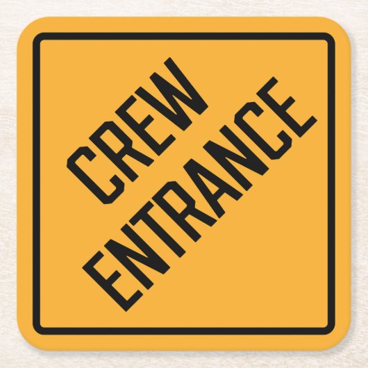 Crew Entrance Paper Onderzetter (Voorkant)