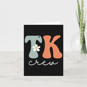 Crew Retro Groovy  Vrouwen Happy Eerste Dag van Kaart