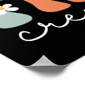 Crew Retro Groovy Vrouwen Happy Eerste Dag van Poster (Hoek)