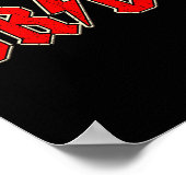 Crew Rock Roll Gothic Halloween Party Gift voor vr Poster (Hoek)