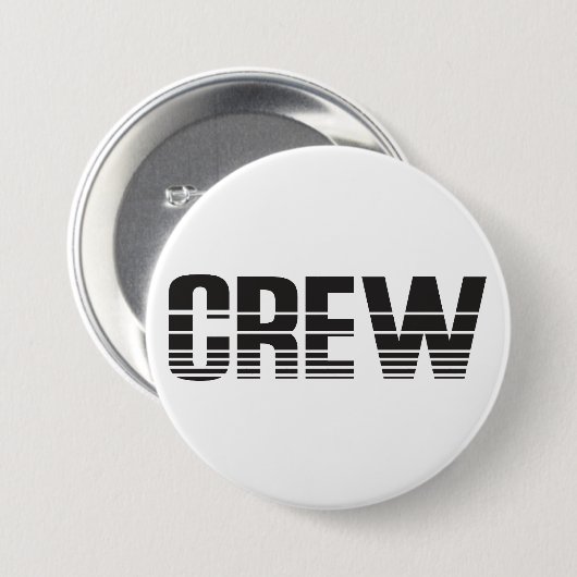 Crew Ronde Button 7,6 Cm (Voorkant /achterkant)