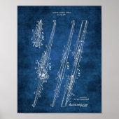 Crew Rowing Poster Patentdiagram van Roeischaal (Voorkant)