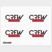 Crew Snowden Rechthoekige Sticker (Vel)