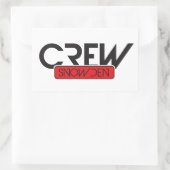 Crew Snowden Rechthoekige Sticker (Tas)