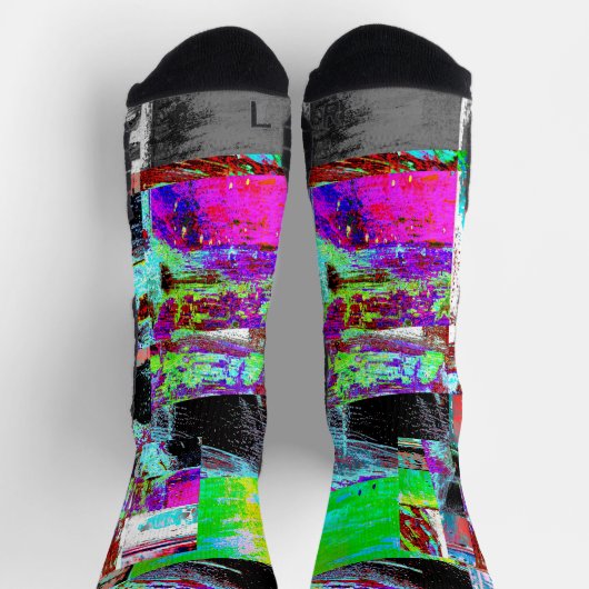 Crew Socks – Abstract Grid Sokken (Top)