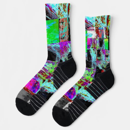 Crew Socks – Abstract Grid Sokken (Links)