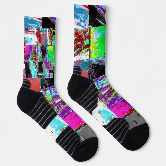 Crew Socks – Abstract Grid Sokken (Rechts)