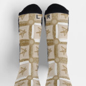 Crew Socks Beige Stars Sokken (Top)