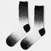 Crew Socks blanco y negro granulado Sokken (Links)