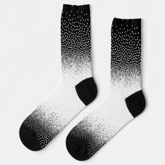 Crew Socks blanco y negro granulado Sokken (Links)