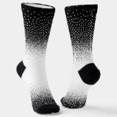 Crew Socks blanco y negro granulado Sokken (Gebogen)