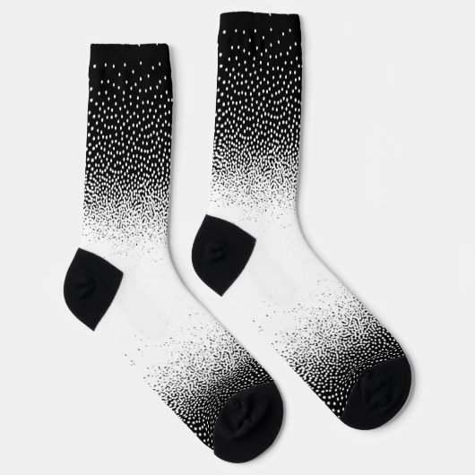 Crew Socks blanco y negro granulado Sokken (Rechts)