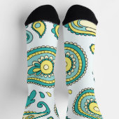 Crew Socks-Classic Paisley Design Sokken (Top)