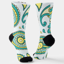Crew Socks-Classic Paisley Design