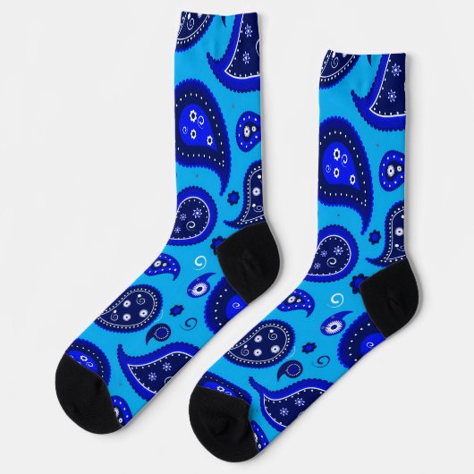 Crew Socks- Classic Paisley Elegance  Sokken (Links)