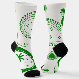 Crew Socks-Classic Paisley Elegance Sokken