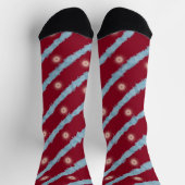 Crew Socks Cranberry met sterren voor mannen Sokken (Top)
