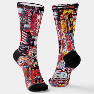 Crew Socks – Fragmented Pulse Sokken