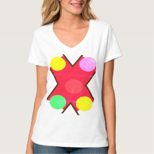 Crew Socks GIANT STIPPEN GEEL RED BRIGHT GREEN T-shirt