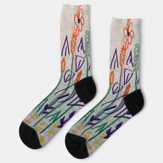 Crew Sokken Abstract Botanicals Design (Links)