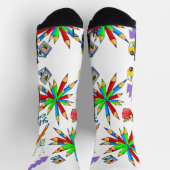 Crew Sokken Kleurrijk Terug naar School is Cool (Top)