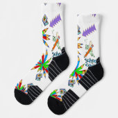 Crew Sokken Kleurrijk Terug naar School is Cool (Links)