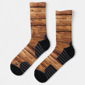 Crew Sokken Rustiek Hout Sinaasappel (Links)