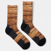 Crew Sokken Rustiek Hout Sinaasappel (Rechts)