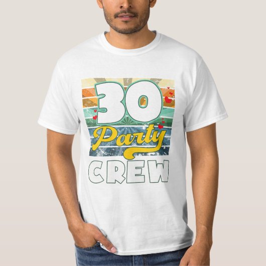 Crew Squad 30 jaar oud T-shirt (Voorkant)