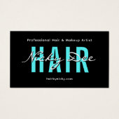 Crew Talent Block Text Business Card | QR Code Visitekaartje (Voorkant)