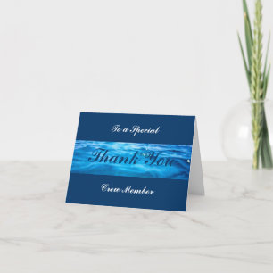 Crew Thank You Cards -Aanpasbaar Bedankkaart