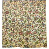 Crewel Work Borduurwerk Fruit en bloemen Douchegordijn (Voorkant)