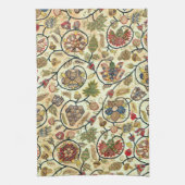 Crewel Work Borduurwerk Fruit en bloemen Theedoek (Verticaal)