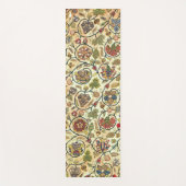 Crewel Work Borduurwerk Fruit en bloemen Yogamat (Voorkant)